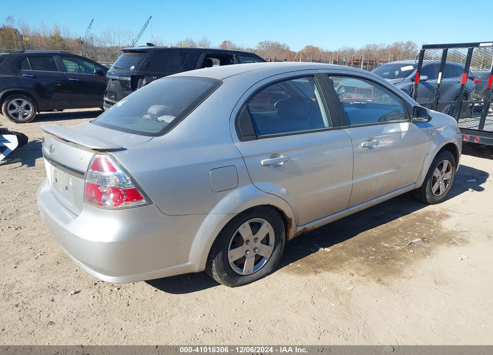 2008 CHEVROLET AVEO LS VIN: KL1TD56688B138113