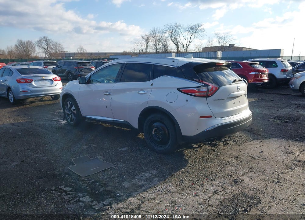 2018 NISSAN MURANO PLATINUM VIN: 5N1AZ2MG1JN110889