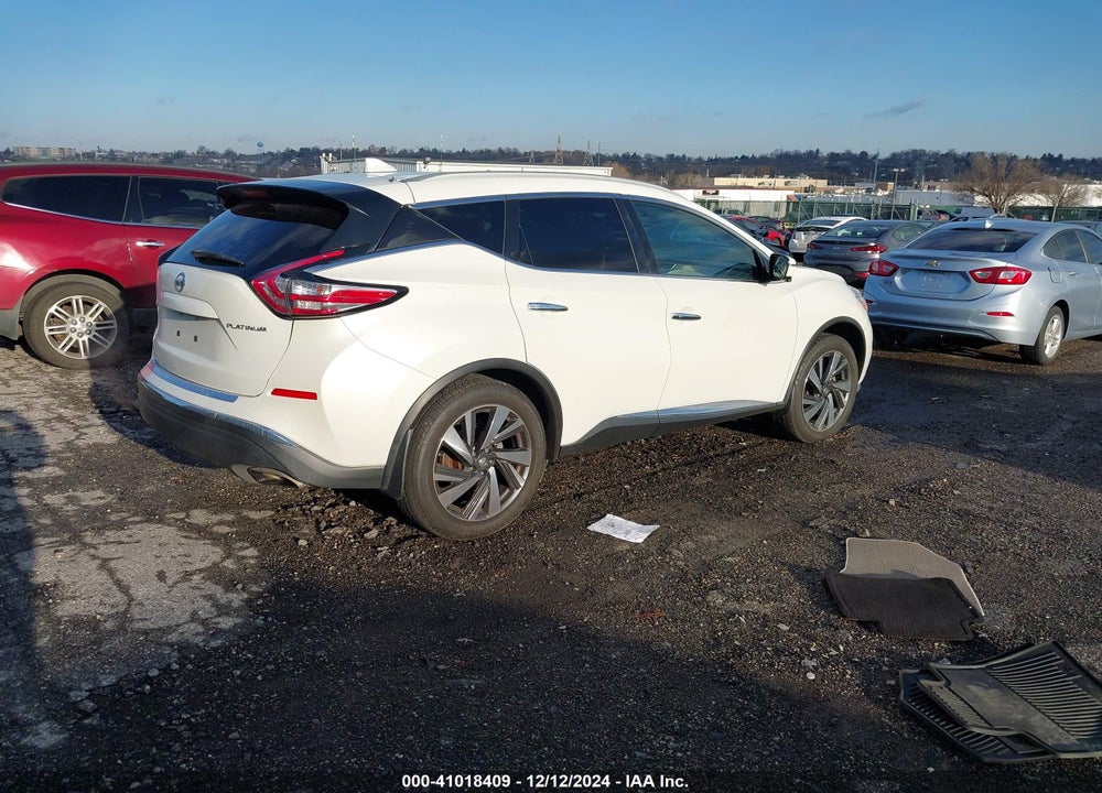 2018 NISSAN MURANO PLATINUM VIN: 5N1AZ2MG1JN110889