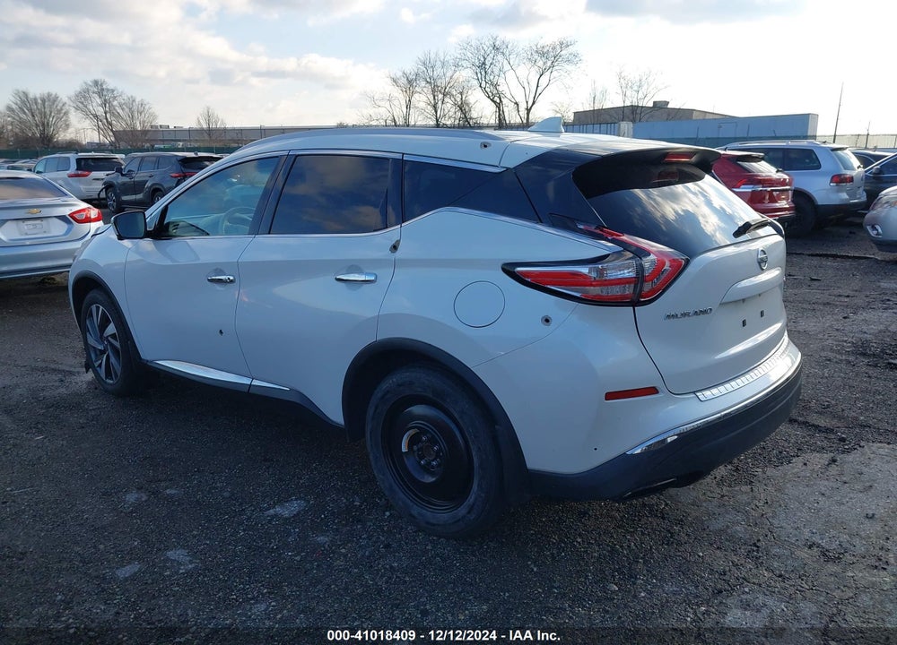 2018 NISSAN MURANO PLATINUM VIN: 5N1AZ2MG1JN110889