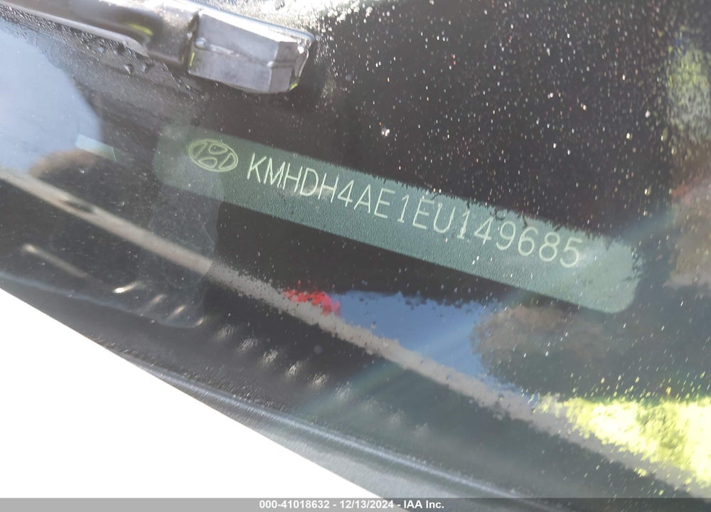 2014 HYUNDAI ELANTRA SE VIN: KMHDH4AE1EU149685