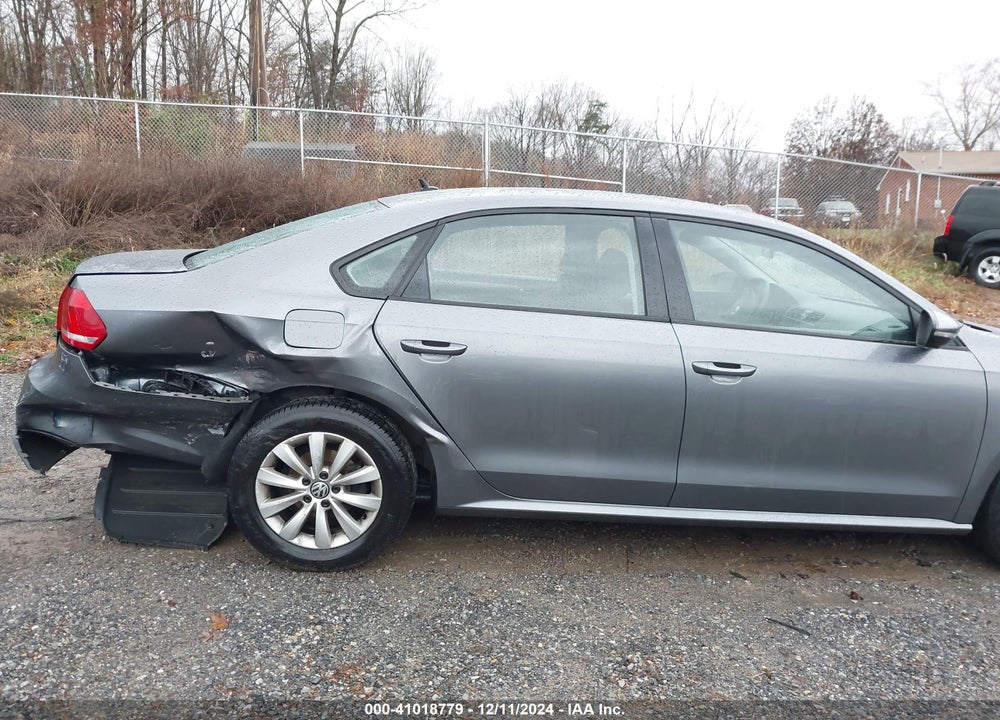 2012 VOLKSWAGEN PASSAT 2.5L S VIN: 1VWAP7A39CC017249