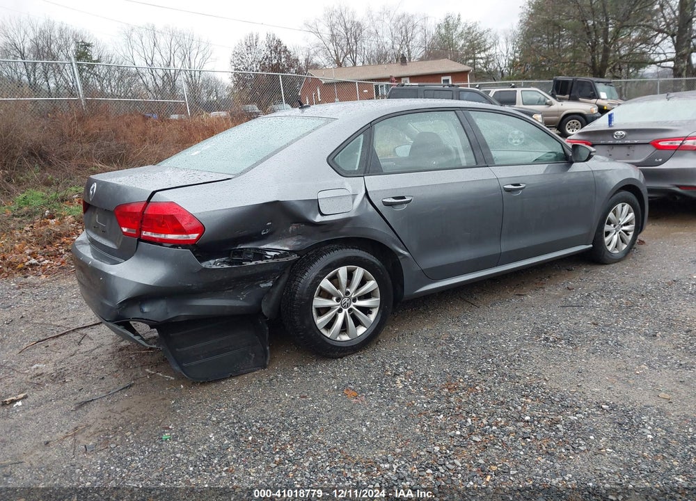 2012 VOLKSWAGEN PASSAT 2.5L S VIN: 1VWAP7A39CC017249