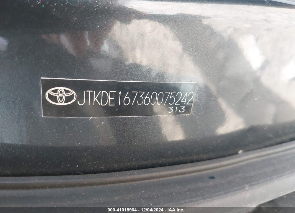 2006 SCION TC VIN: JTKDE167360075242