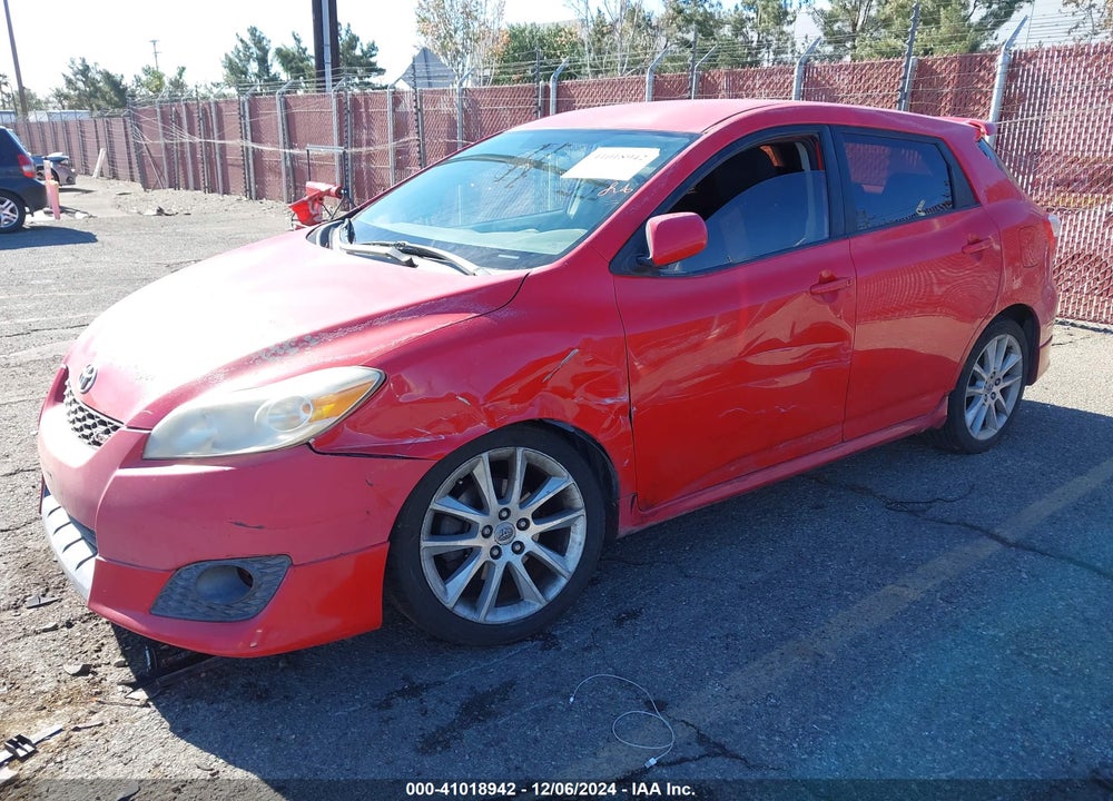 2009 TOYOTA MATRIX XRS VIN: 2T1GE40EX9C005616