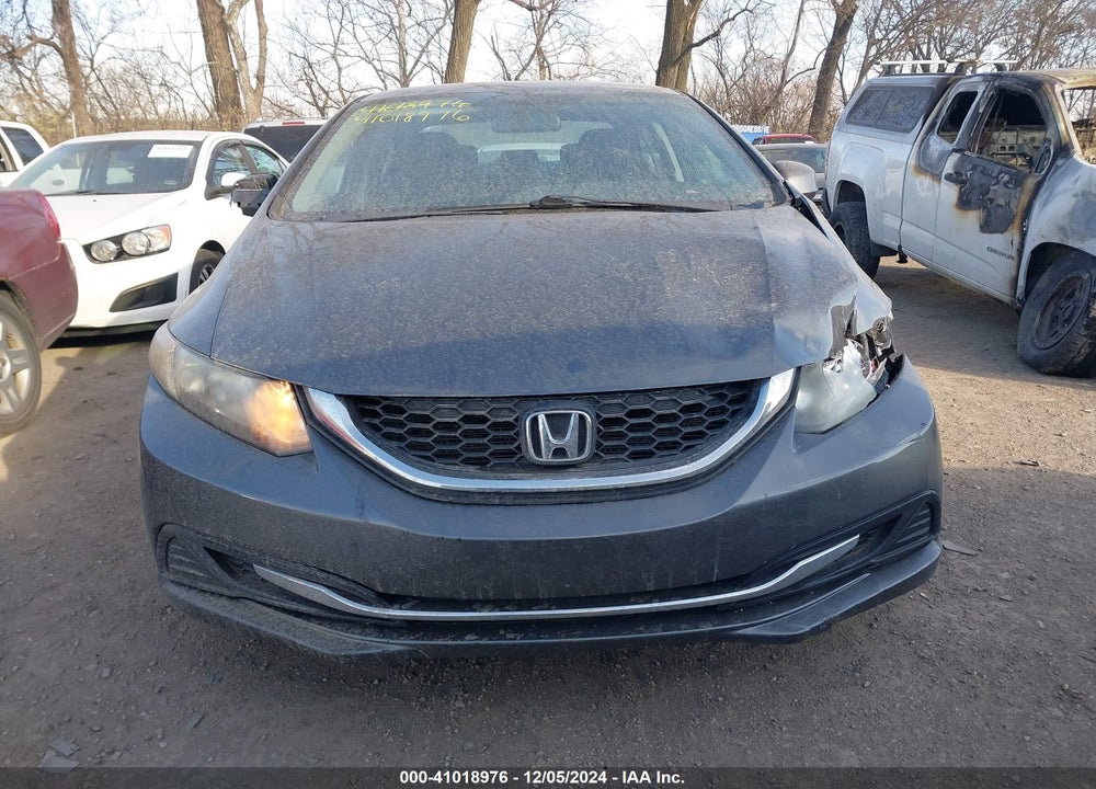 2013 HONDA CIVIC LX VIN: 19XFB2F54DE077485