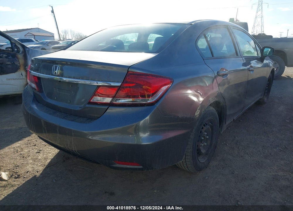 2013 HONDA CIVIC LX VIN: 19XFB2F54DE077485