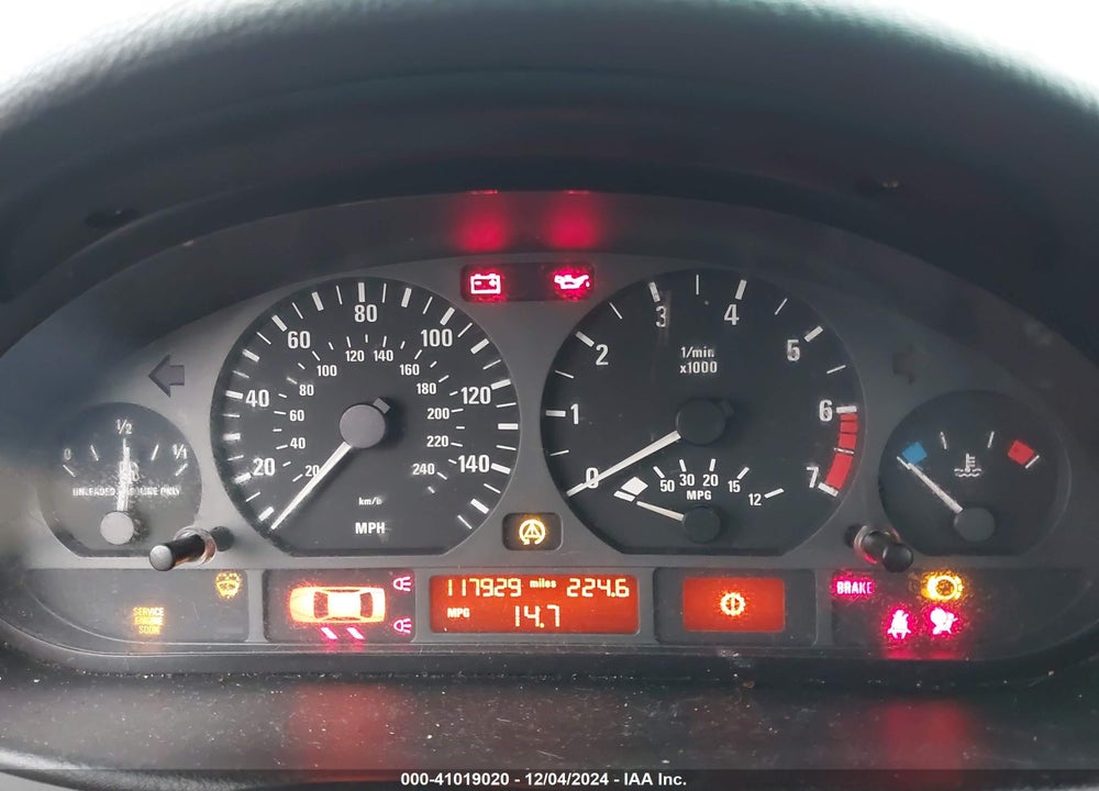 2001 BMW 325I VIN: WBAAN37411ND49205