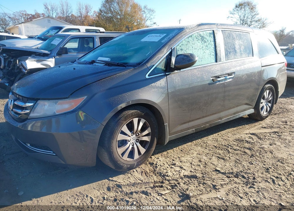 2016 HONDA ODYSSEY SE VIN: 5FNRL5H37GB051467