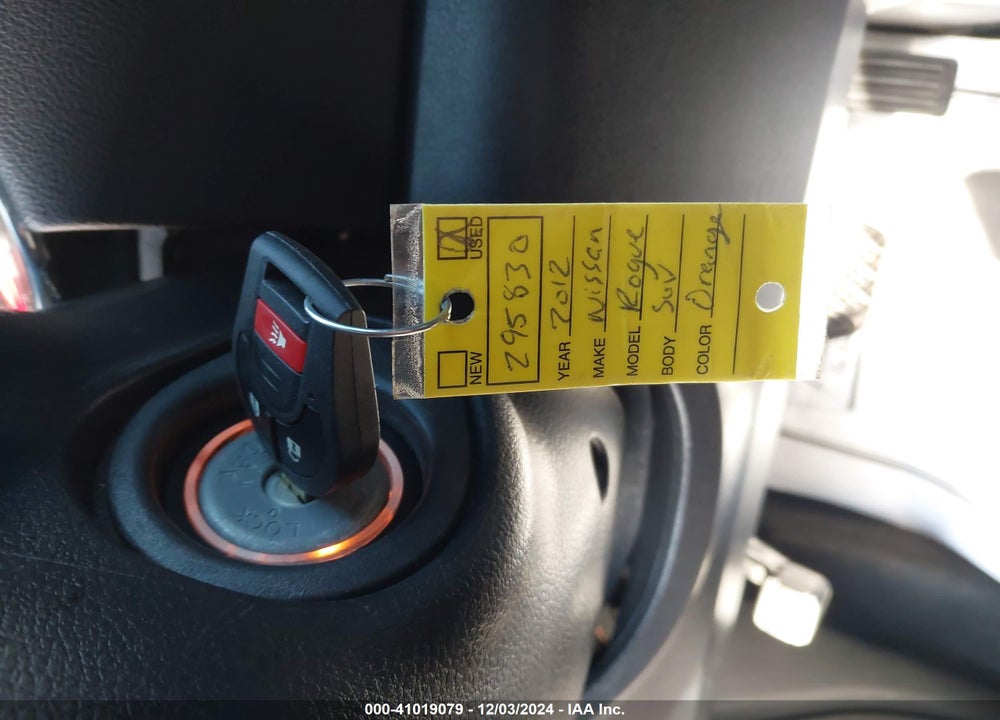 2012 NISSAN ROGUE S VIN: JN8AS5MT3CW295830