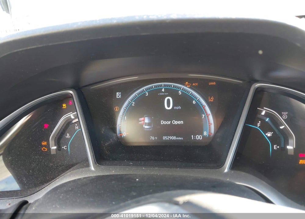 2021 HONDA CIVIC EX VIN: 19XFC1F34ME008687