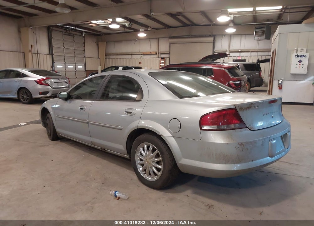2002 CHRYSLER SEBRING LXI VIN: 1C3EL56R02N188058