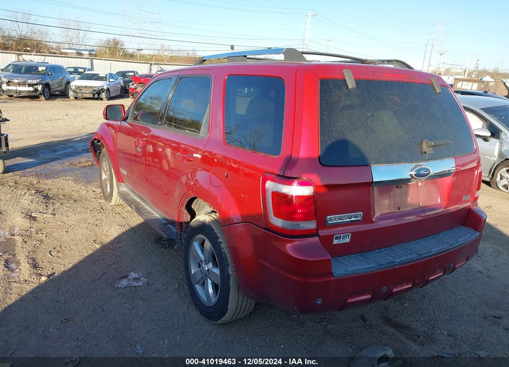 2008 FORD ESCAPE LIMITED VIN: 1FMCU04138KD21966