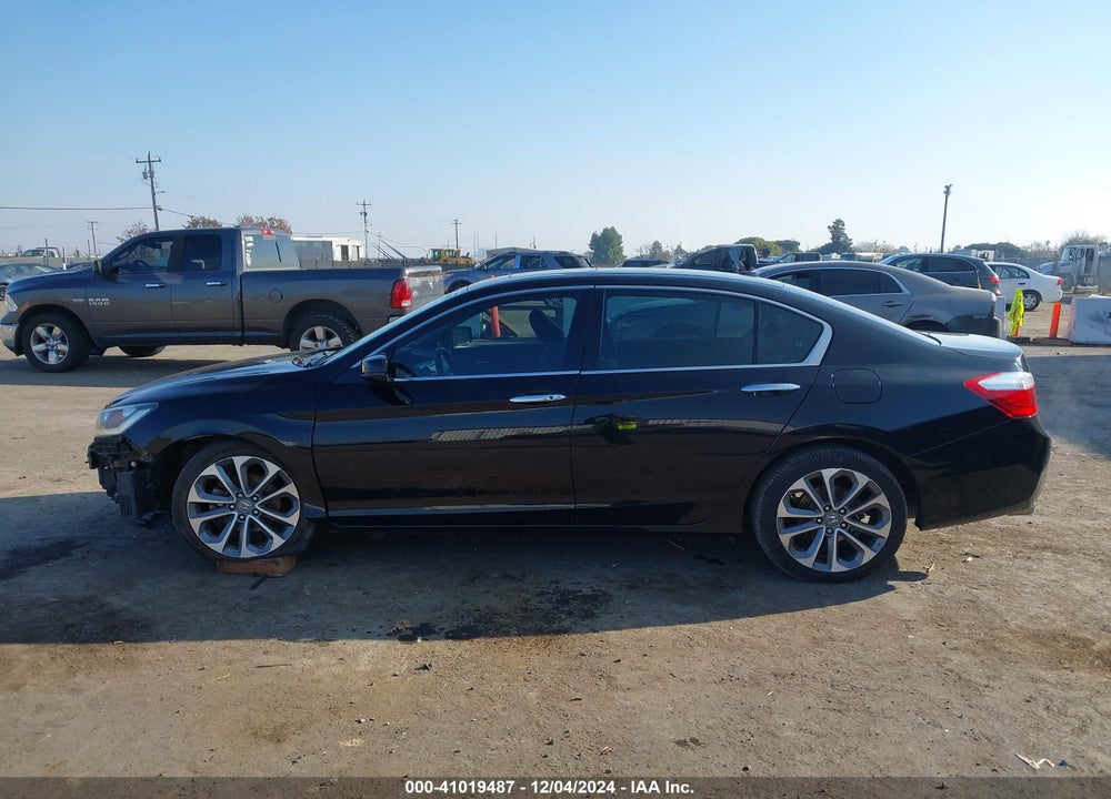 2013 HONDA ACCORD EX-L V-6 VIN: 1HGCR3F81DA046214