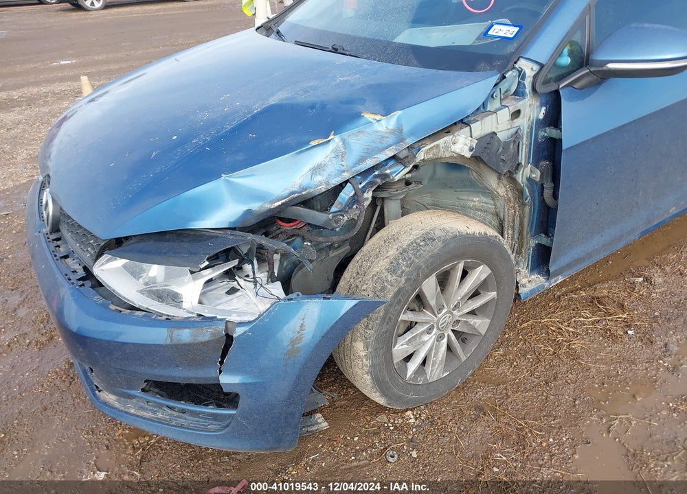2016 VOLKSWAGEN GOLF TSI S 4-DOOR VIN: 3VW217AU2GM039869