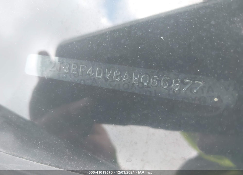 2010 TOYOTA RAV4 VIN: 2T3BF4DV8AW066877