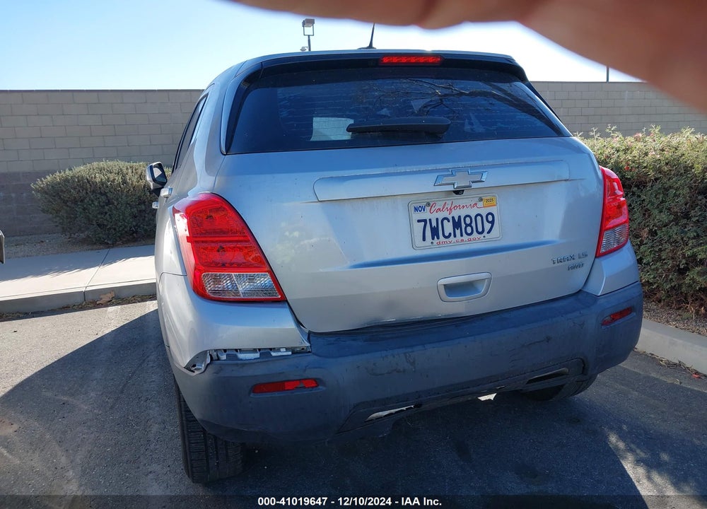 2016 CHEVROLET TRAX 1LS VIN: 3GNCJNSB9GL248998