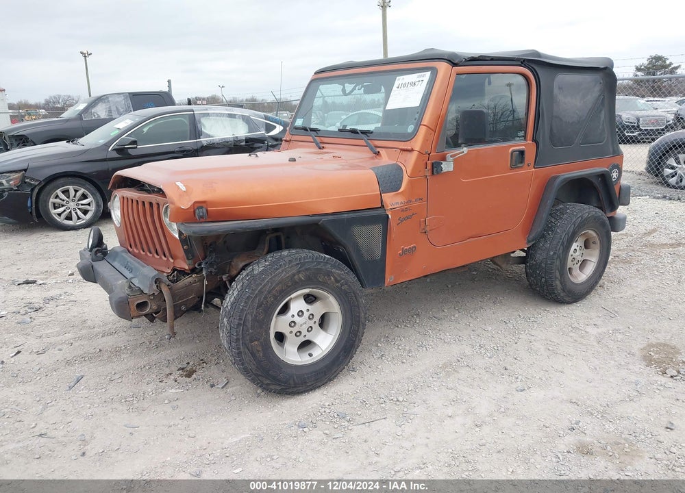 2001 JEEP WRANGLER SPORT VIN: 1J4FA49S61P340534