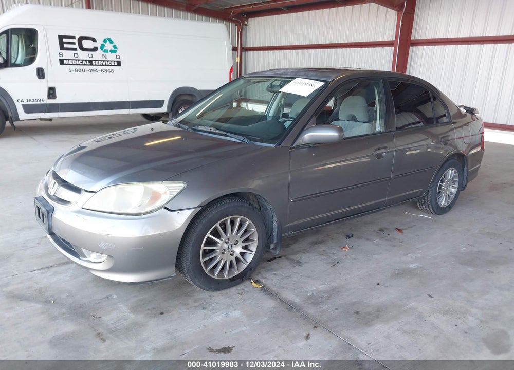 2005 HONDA CIVIC EX VIN: 2HGES26735H550801