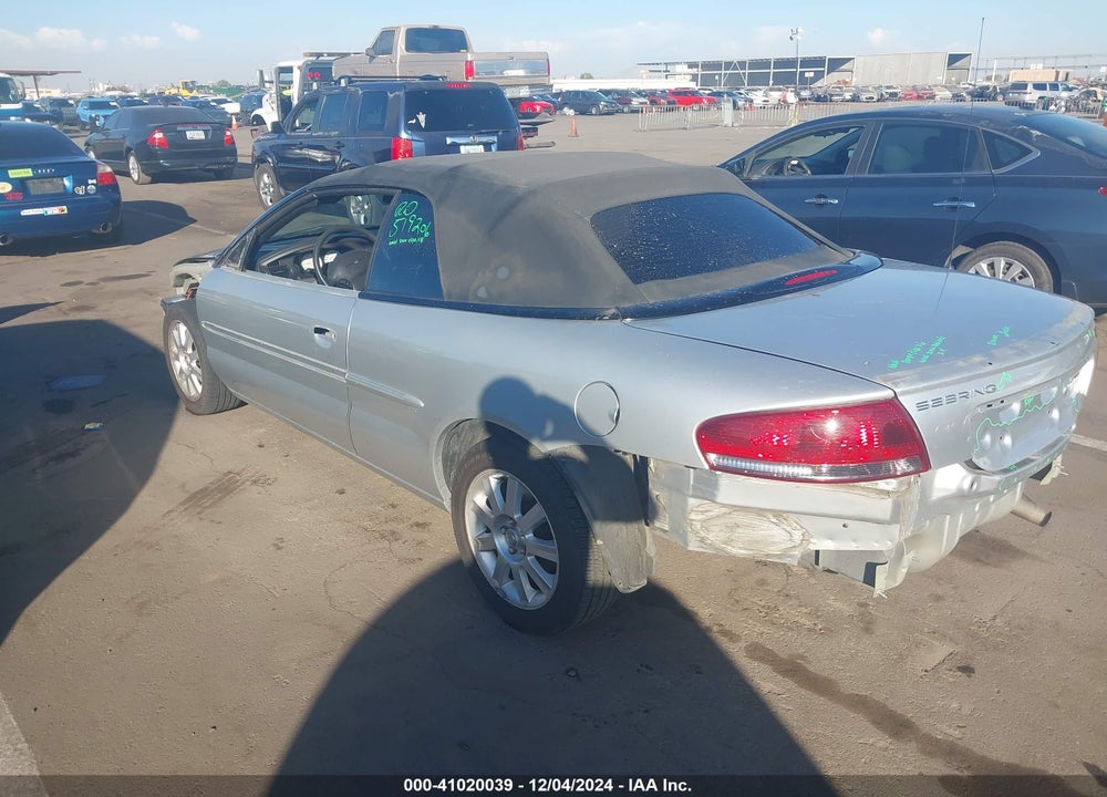 2006 CHRYSLER SEBRING GTC VIN: 1C3EL75R56N153714