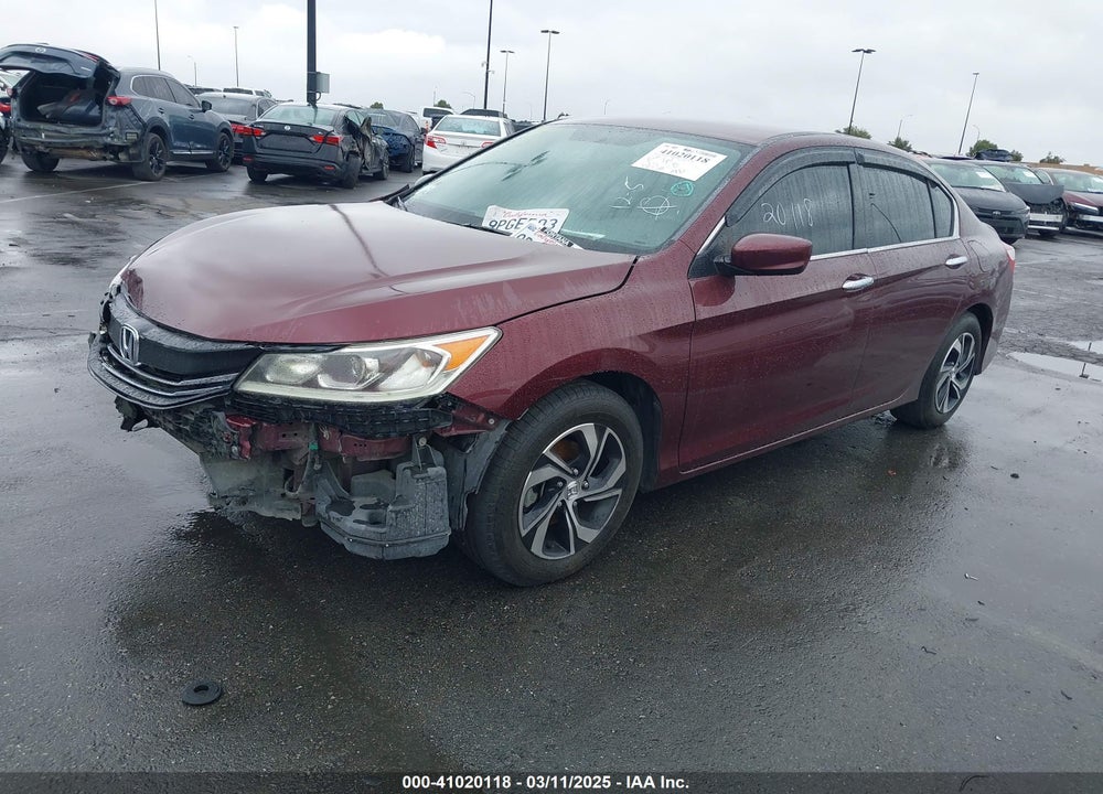 2016 HONDA ACCORD LX VIN: 1HGCR2F30GA123870