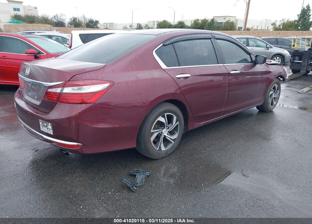 2016 HONDA ACCORD LX VIN: 1HGCR2F30GA123870