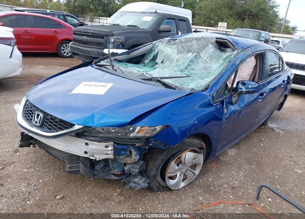 2015 HONDA CIVIC LX VIN: 19XFB2F59FE008536