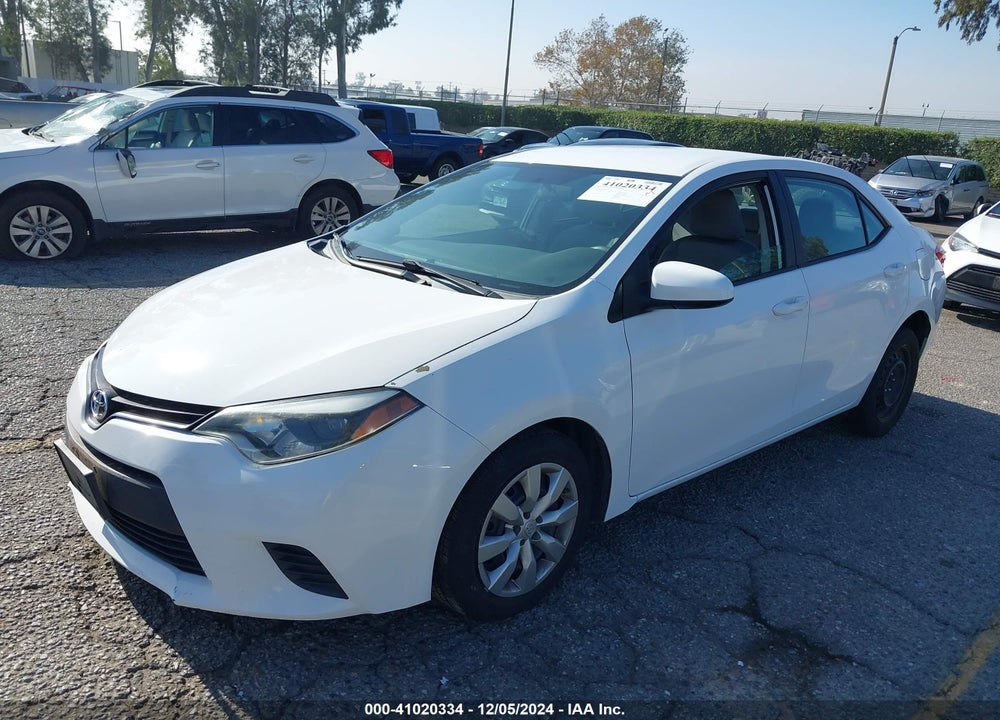 2014 TOYOTA COROLLA LE VIN: 5YFBURHE4EP175155