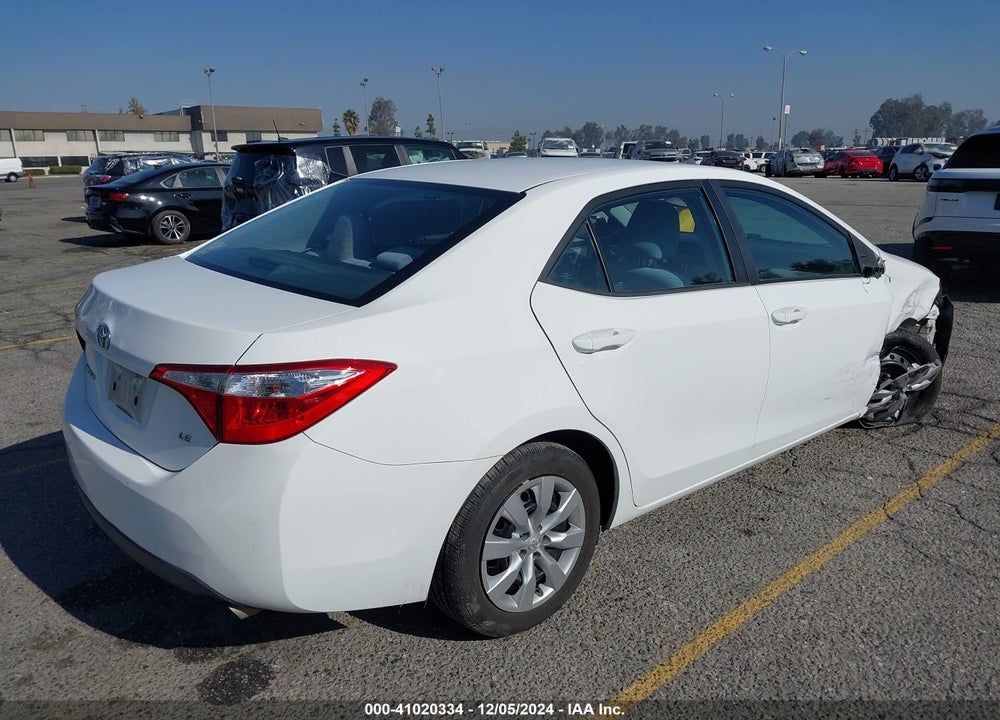 2014 TOYOTA COROLLA LE VIN: 5YFBURHE4EP175155