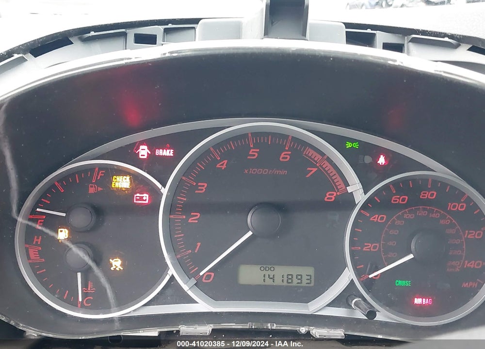 2011 SUBARU IMPREZA VIN: JF1GV7F62BG503937