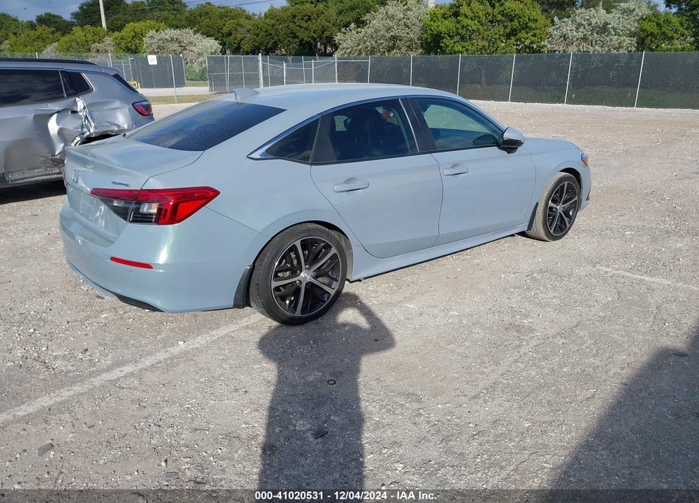 2022 HONDA CIVIC TOURING VIN: 2HGFE1F98NH306634