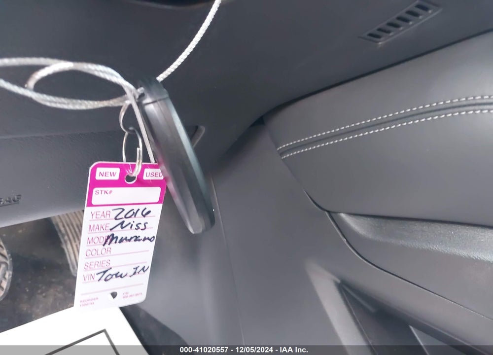 2016 NISSAN MURANO S VIN: 5N1AZ2MG0GN159185