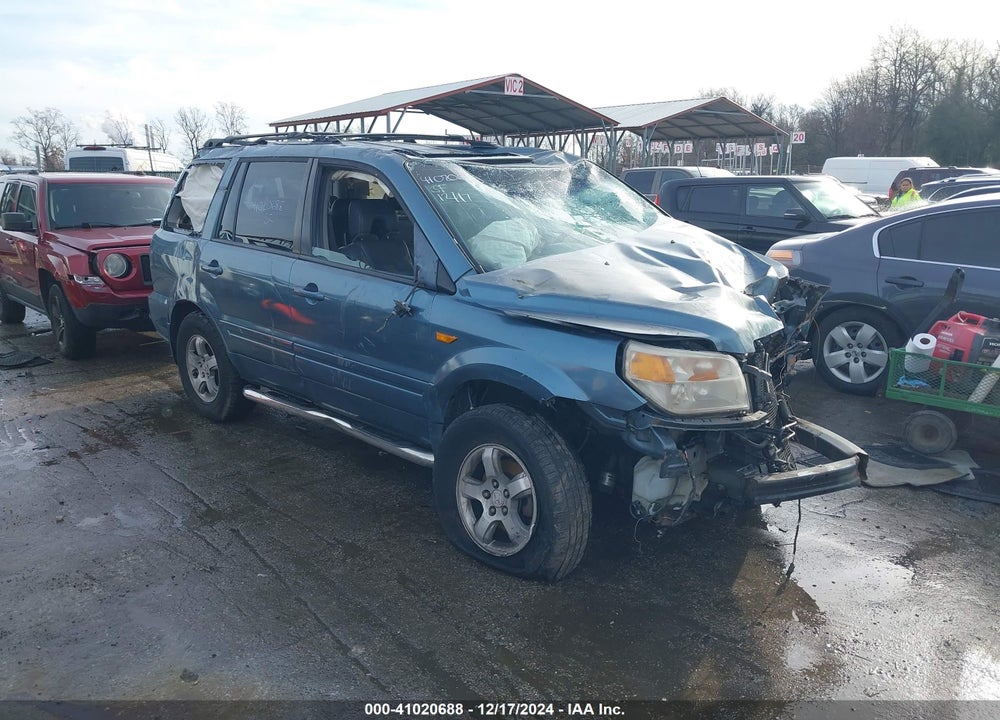 2007 HONDA PILOT EX-L VIN: 5FNYF18547B013756