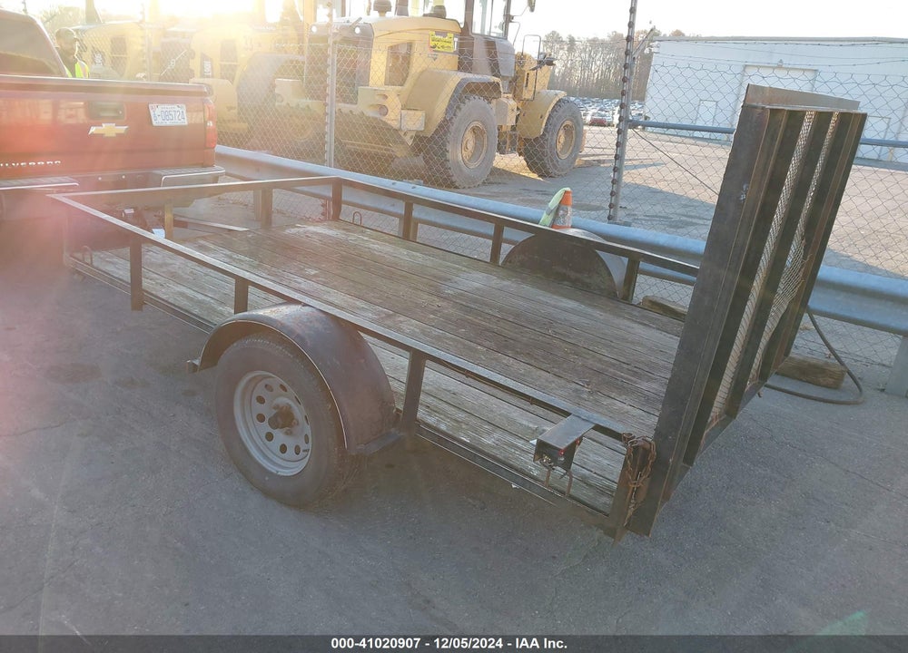 2012 KAUFMANN 10' UTILITY TRAILER VIN: 5ZGFB1014CL000137