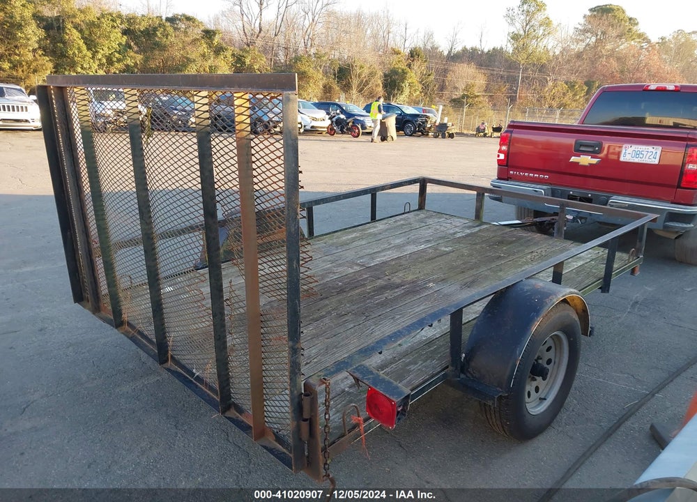 2012 KAUFMANN 10' UTILITY TRAILER VIN: 5ZGFB1014CL000137