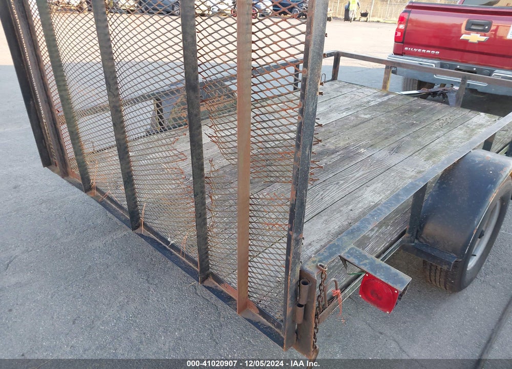 2012 KAUFMANN 10' UTILITY TRAILER VIN: 5ZGFB1014CL000137