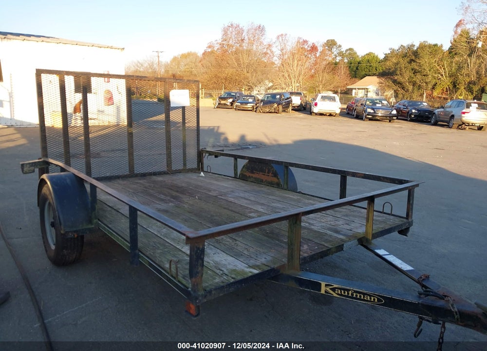 2012 KAUFMANN 10' UTILITY TRAILER VIN: 5ZGFB1014CL000137