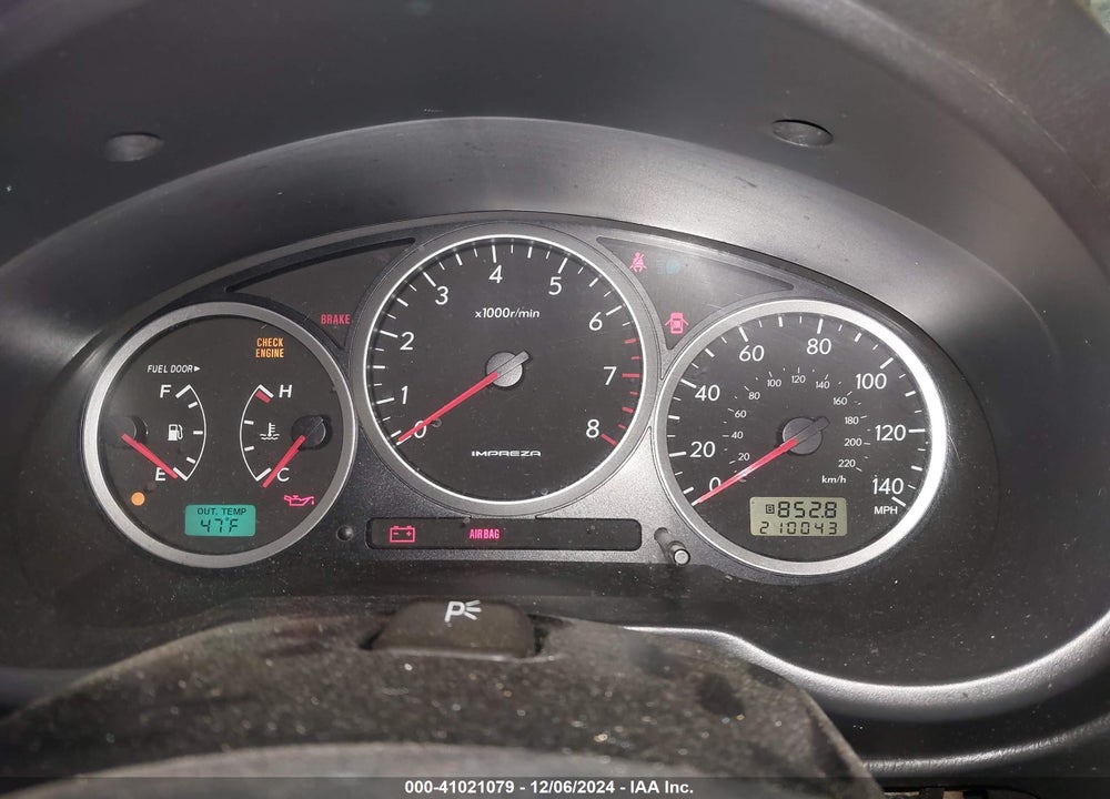 2006 SUBARU IMPREZA VIN: JF1GD79696G510369