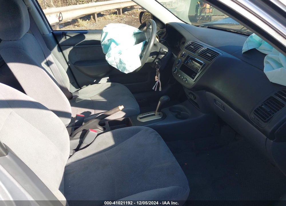 2001 HONDA CIVIC LX VIN: 1HGES16501L076053