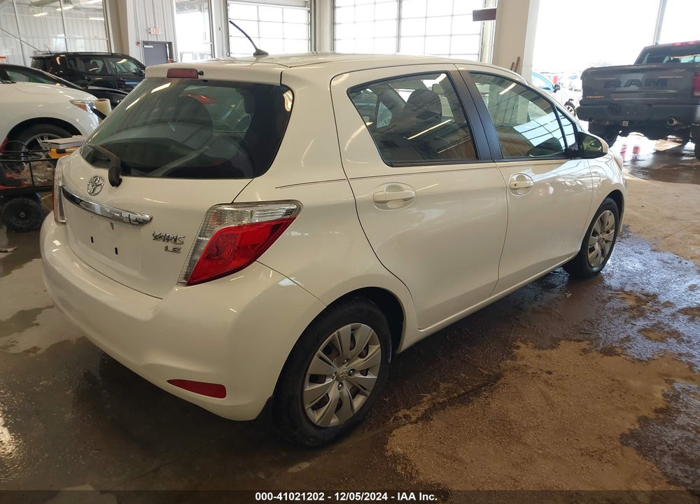 2014 TOYOTA YARIS LE (TMC/CBU PLANT) VIN: JTDKTUD39ED584264