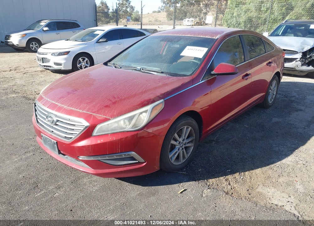 2015 HYUNDAI SONATA SE VIN: 5NPE24AF9FH007423