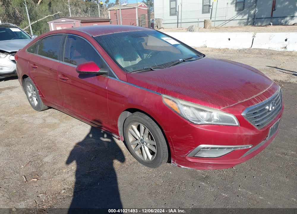 2015 HYUNDAI SONATA SE VIN: 5NPE24AF9FH007423