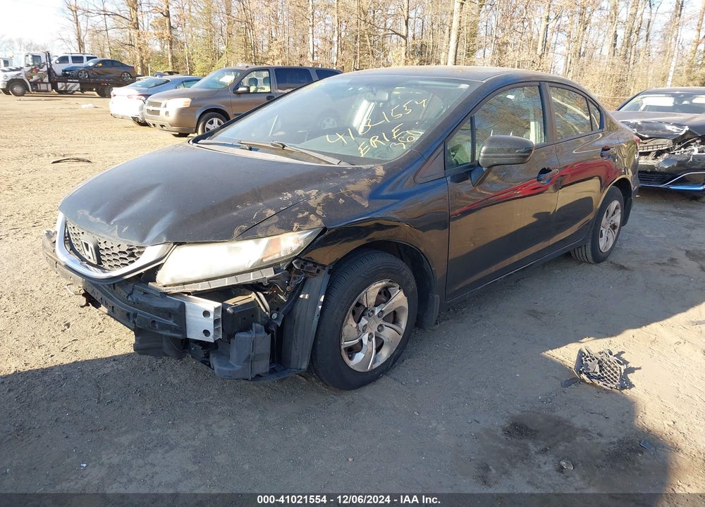 2015 HONDA CIVIC LX VIN: 19XFB2F52FE224423