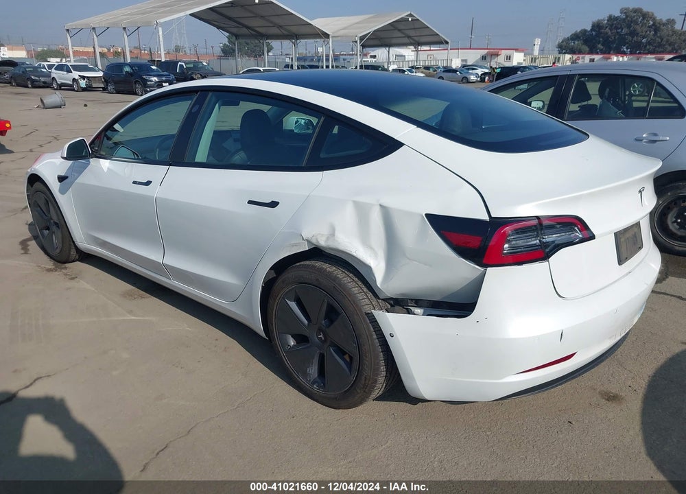 2021 TESLA MODEL 3 STANDARD RANGE PLUS REAR-WHEEL DRIVE VIN: 5YJ3E1EA0MF075357