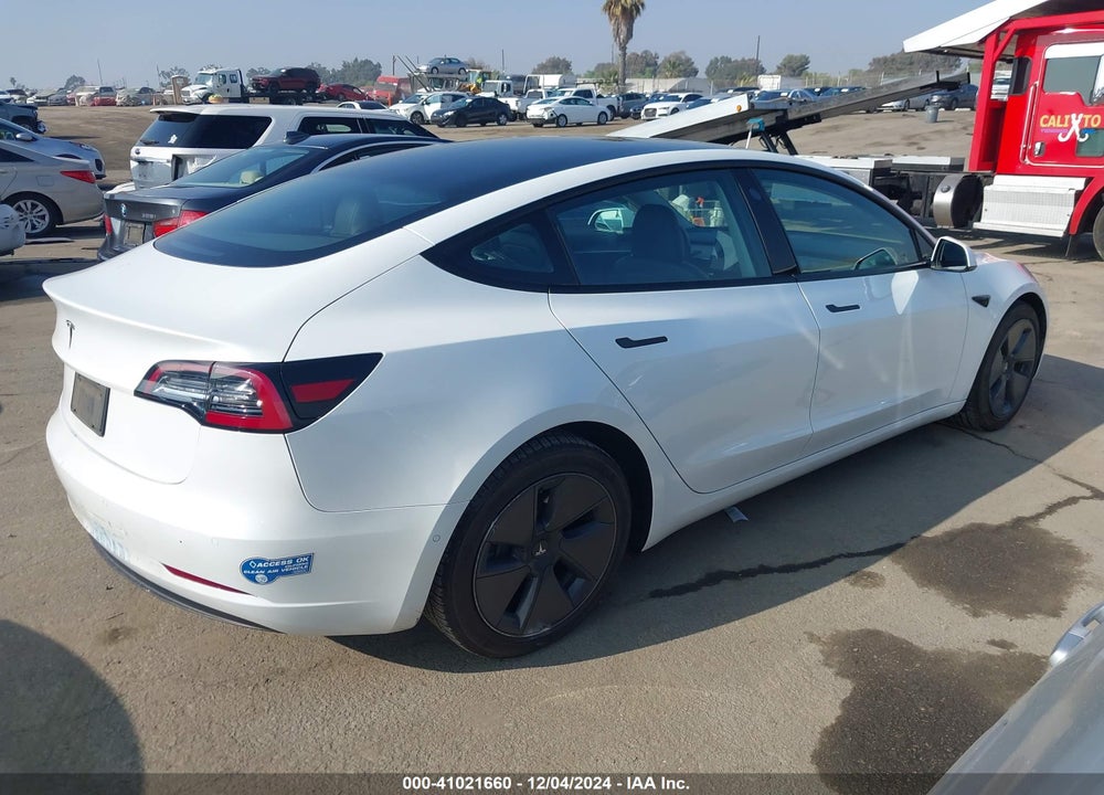 2021 TESLA MODEL 3 STANDARD RANGE PLUS REAR-WHEEL DRIVE VIN: 5YJ3E1EA0MF075357