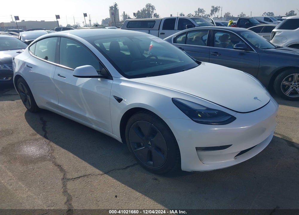 2021 TESLA MODEL 3 STANDARD RANGE PLUS REAR-WHEEL DRIVE VIN: 5YJ3E1EA0MF075357