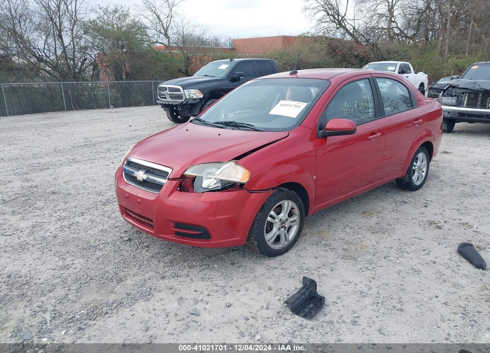 2009 CHEVROLET AVEO LT VIN: KL1TD56E69B657847