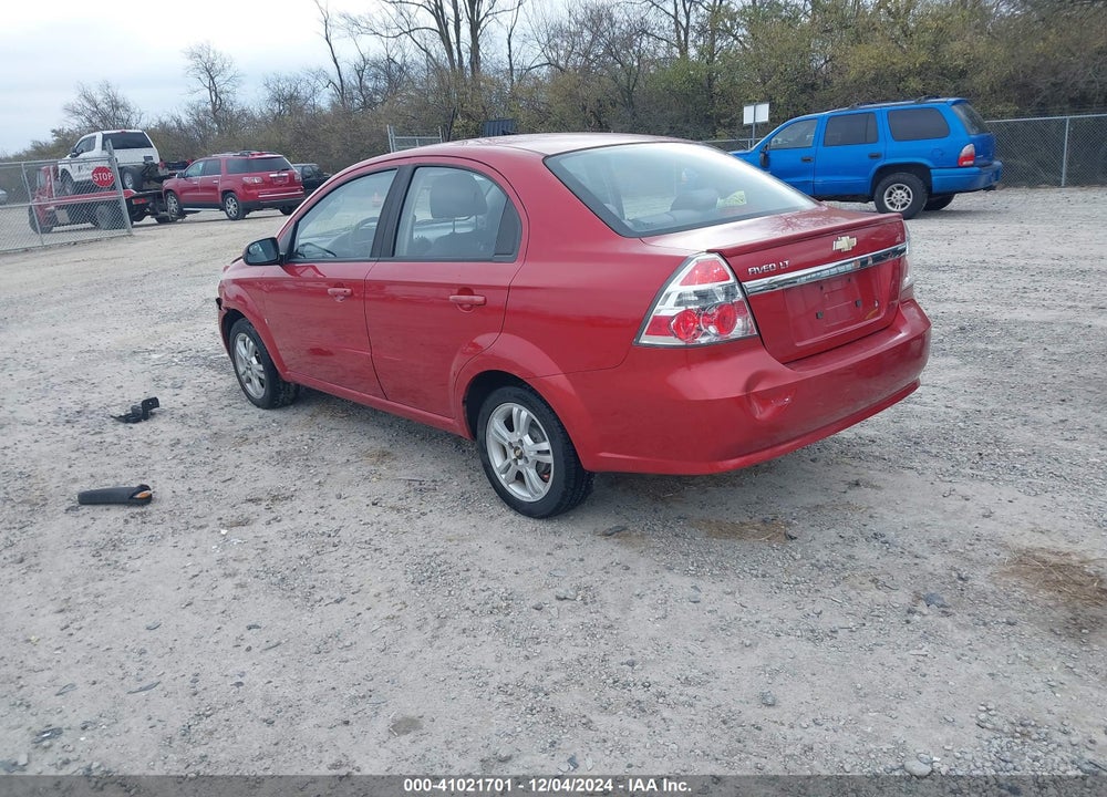 2009 CHEVROLET AVEO LT VIN: KL1TD56E69B657847