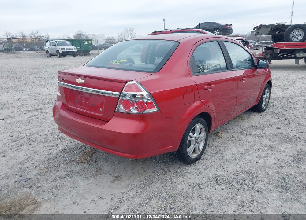 2009 CHEVROLET AVEO LT VIN: KL1TD56E69B657847