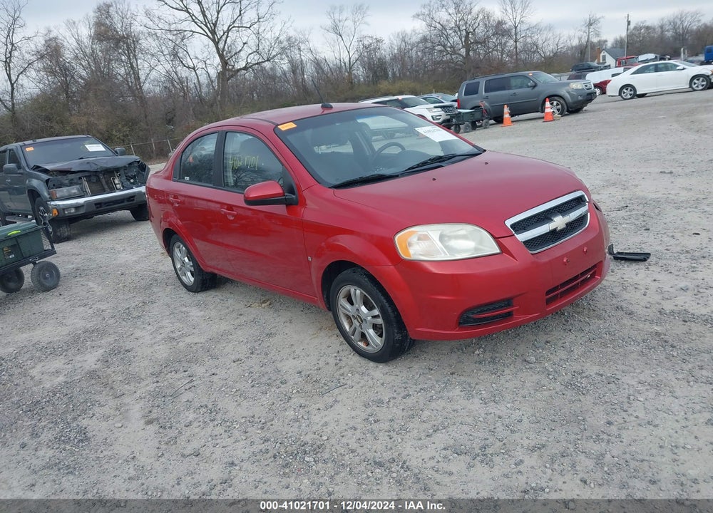 2009 CHEVROLET AVEO LT VIN: KL1TD56E69B657847